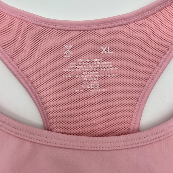 Xersion Women's Medium Support Sports Bra Shine Pink Rose Size M L XL - Picture 11 of 12